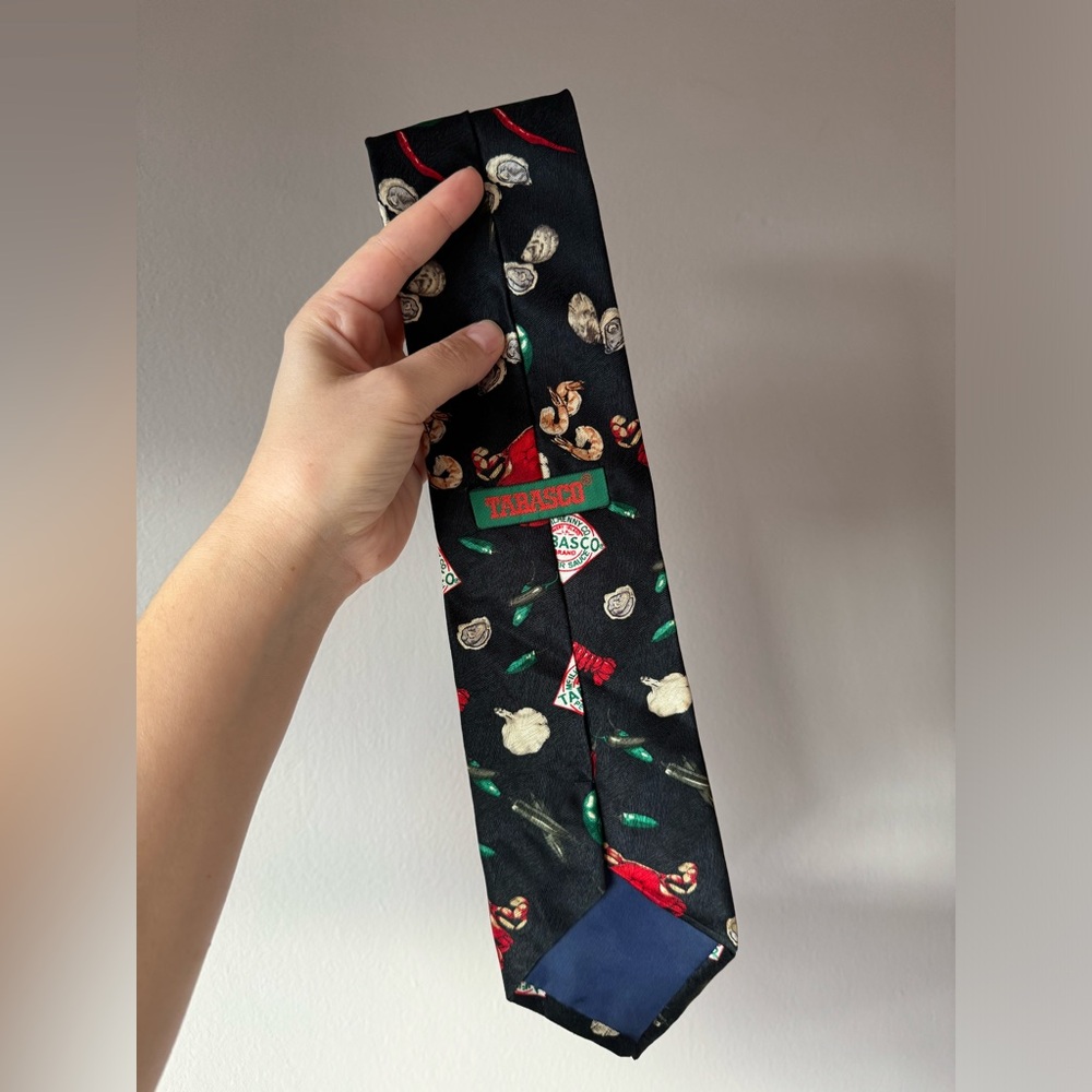 Tabasco Festive Whimsical Hot Sauce Men's Neck Tie